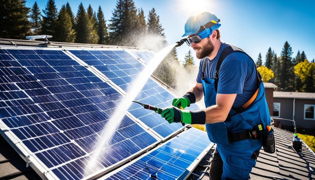 Como lavar os paineis solares